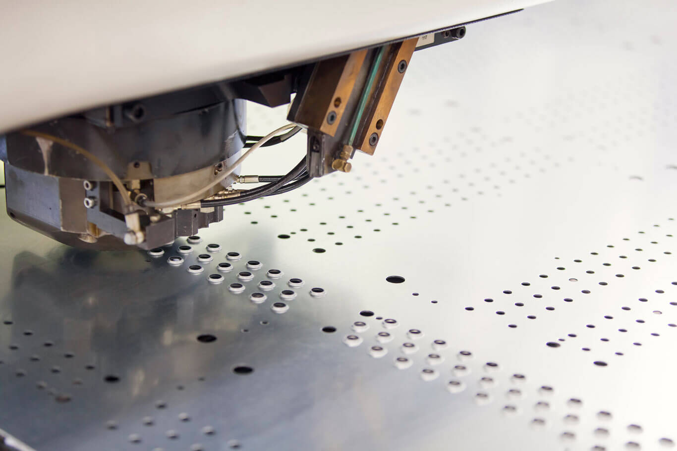 Metal-Core Technologies offers expertise in precision metal stamping, as represented by this image.